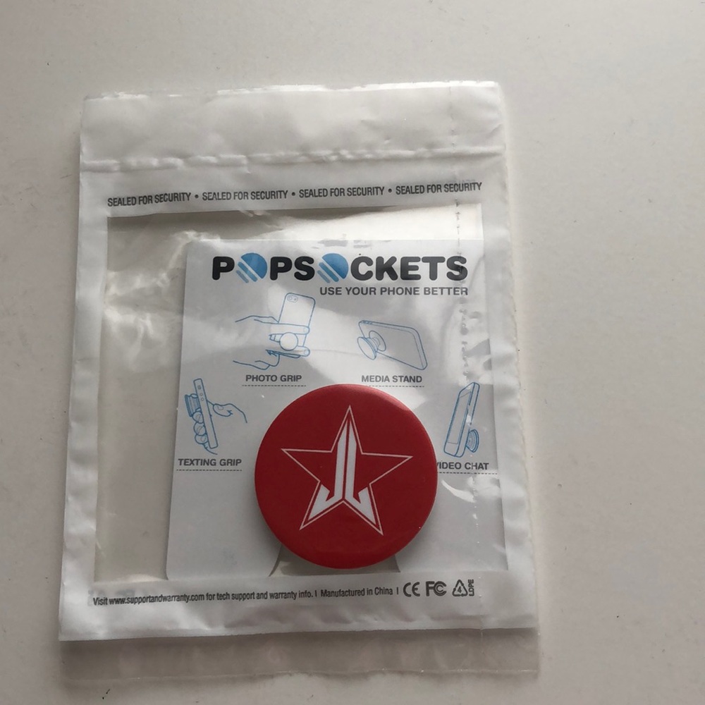 ⭐️BRAND NEW⭐️ Red Jeffree Star POP Socket
